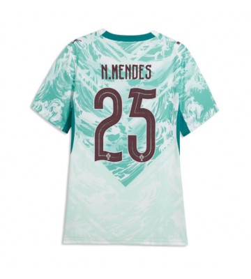 Portugal Nuno Mendes #25 Bortatröja Dam VM 2026 Kortärmad